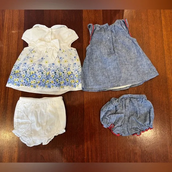 Like New Janie & Jack 0-3m Short Sleeve and Strapless Matching Sets (Multiple)